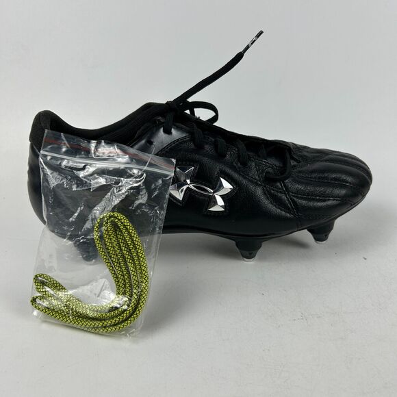 Under Armour Hydrastrike II SG Soccer Cleats Women US 8.5 Black with Extra Laces - Picture 4 of 14